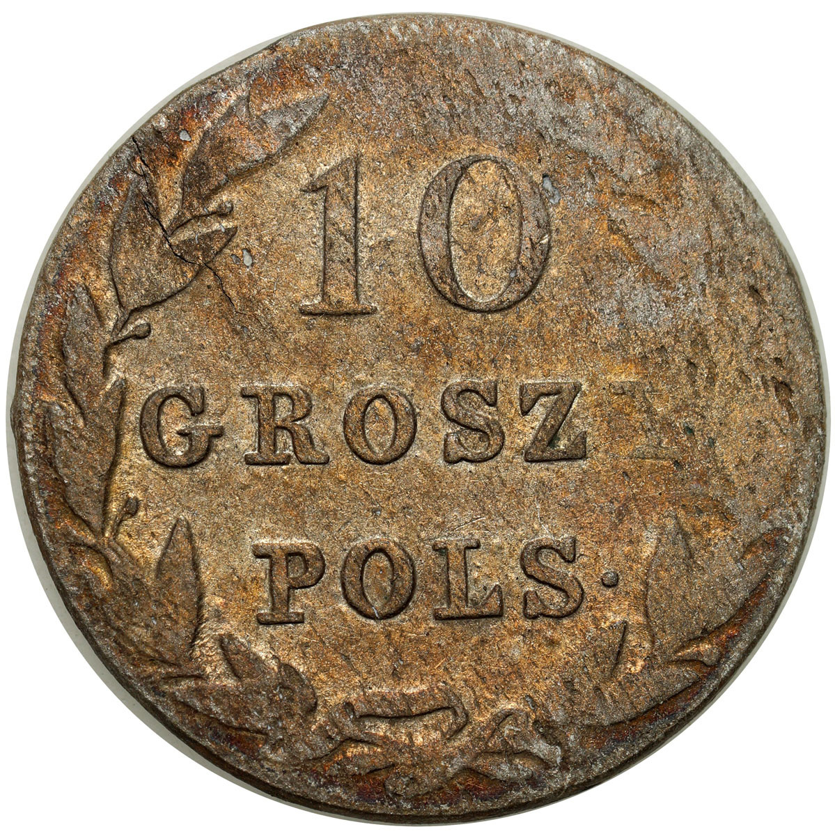 Polska XIX w./Rosja. Mikołaj I. 10 groszy 1830 KG, Warszawa